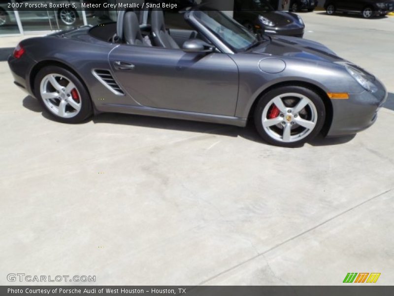 Meteor Grey Metallic / Sand Beige 2007 Porsche Boxster S
