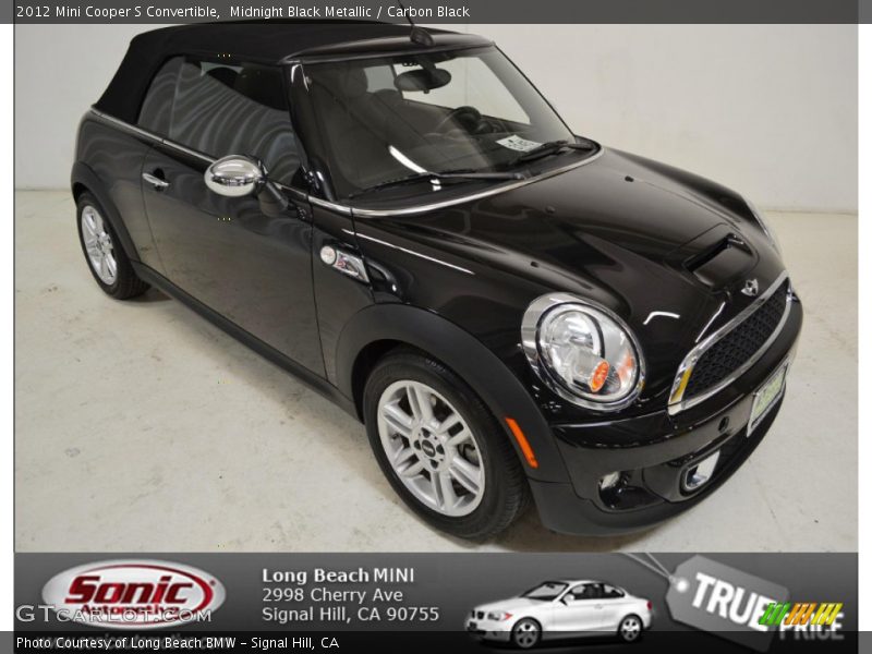 Midnight Black Metallic / Carbon Black 2012 Mini Cooper S Convertible