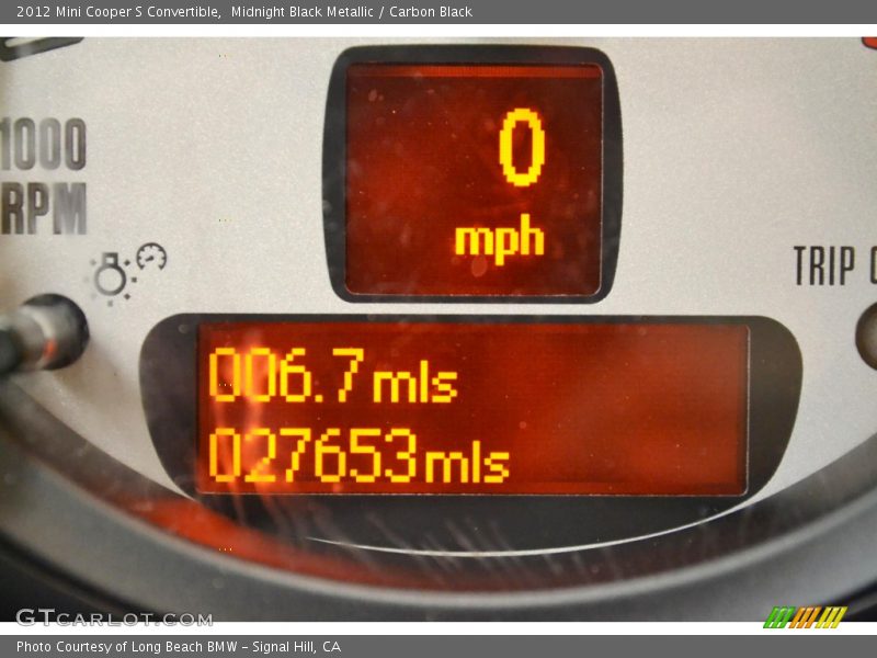 Midnight Black Metallic / Carbon Black 2012 Mini Cooper S Convertible
