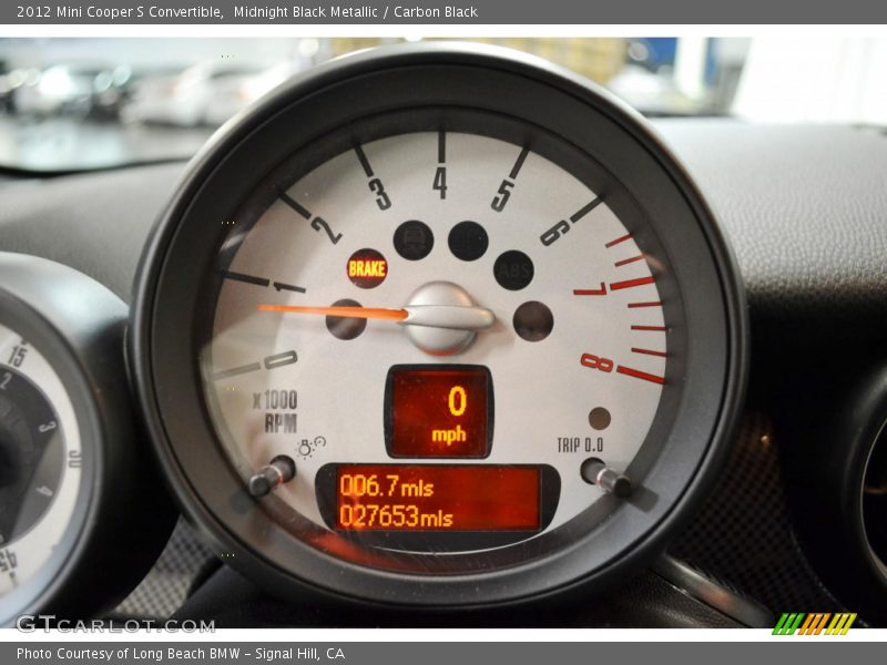 Midnight Black Metallic / Carbon Black 2012 Mini Cooper S Convertible