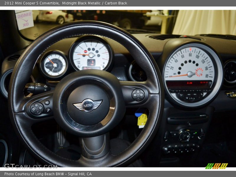 Midnight Black Metallic / Carbon Black 2012 Mini Cooper S Convertible