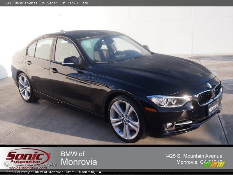 Jet Black / Black 2013 BMW 3 Series 335i Sedan