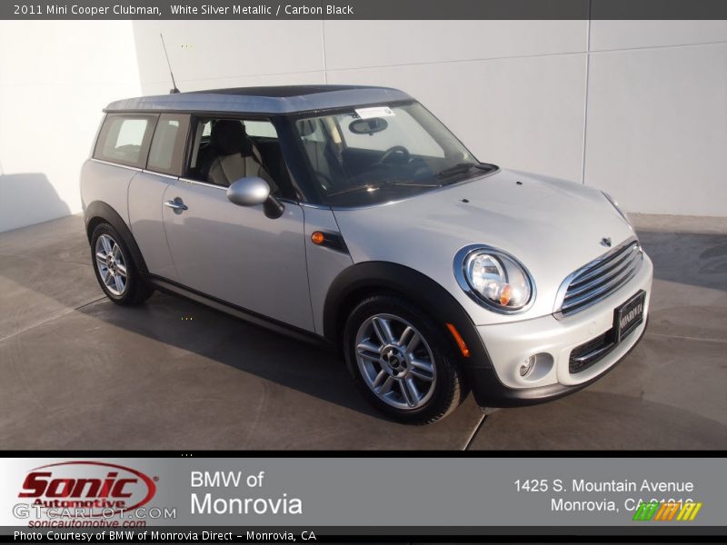 White Silver Metallic / Carbon Black 2011 Mini Cooper Clubman