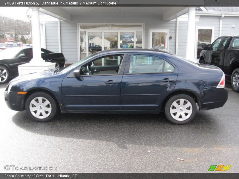Dark Blue Ink Metallic / Medium Light Stone 2009 Ford Fusion S