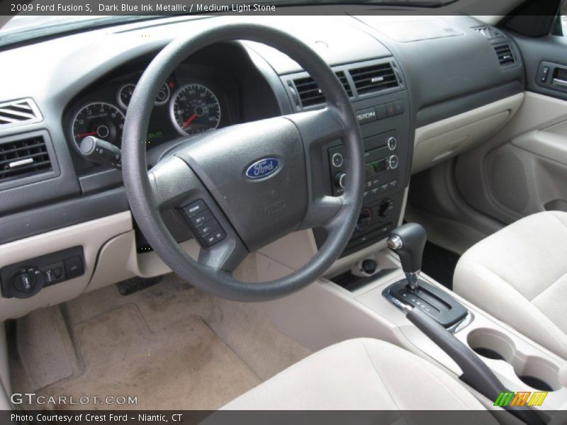 Dark Blue Ink Metallic / Medium Light Stone 2009 Ford Fusion S