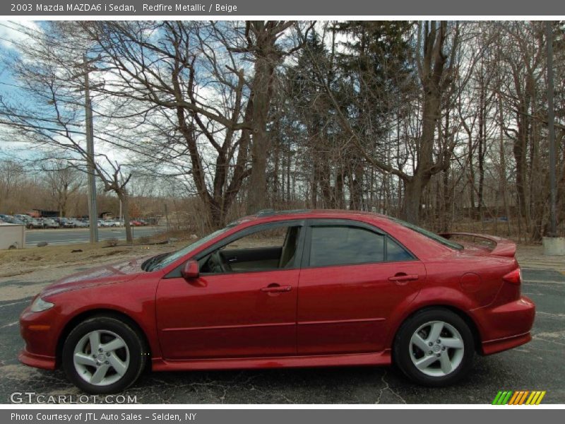 Redfire Metallic / Beige 2003 Mazda MAZDA6 i Sedan