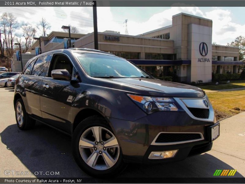 Polished Metal Metallic / Taupe 2011 Acura MDX