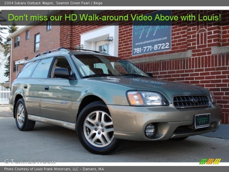 Seamist Green Pearl / Beige 2004 Subaru Outback Wagon