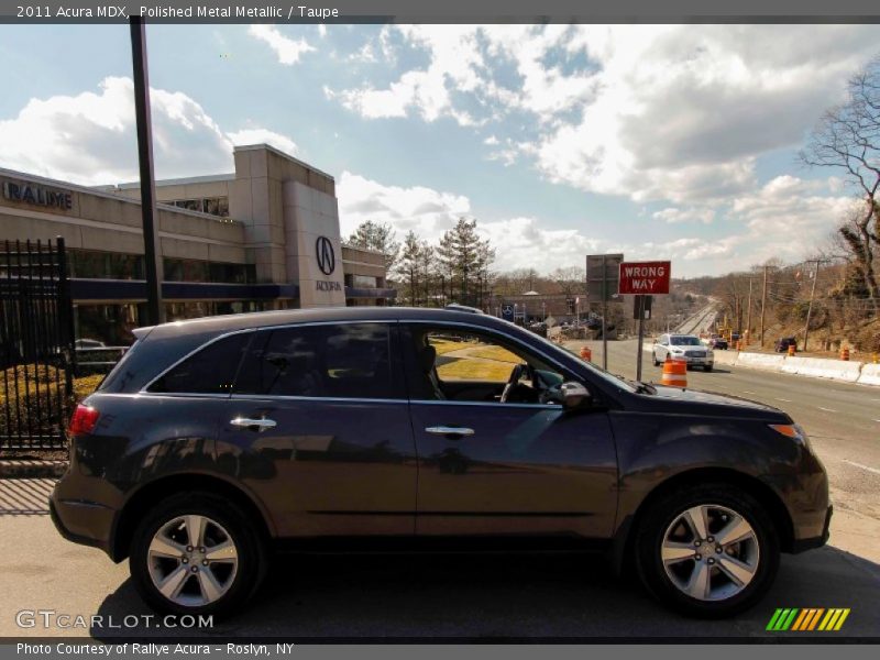 Polished Metal Metallic / Taupe 2011 Acura MDX