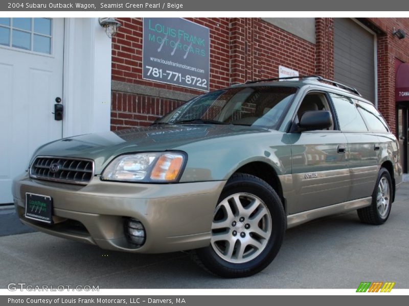Seamist Green Pearl / Beige 2004 Subaru Outback Wagon