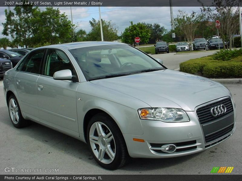 Light Silver Metallic / Ebony 2007 Audi A4 2.0T Sedan