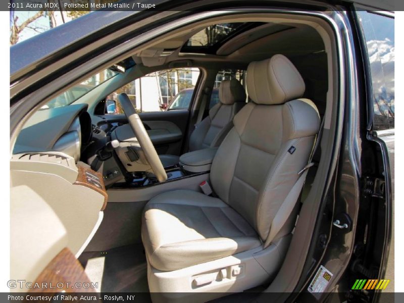 Polished Metal Metallic / Taupe 2011 Acura MDX