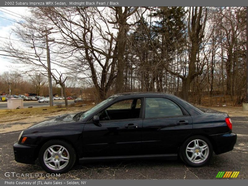 Midnight Black Pearl / Black 2002 Subaru Impreza WRX Sedan