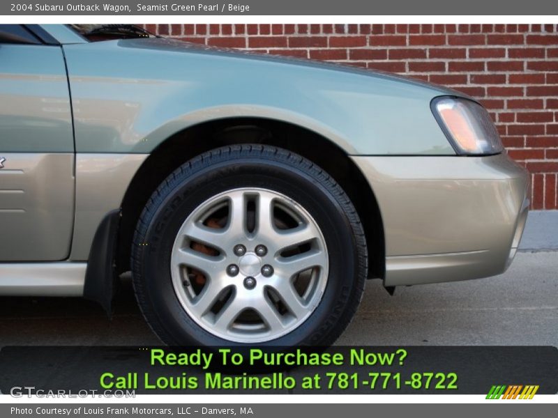 Seamist Green Pearl / Beige 2004 Subaru Outback Wagon