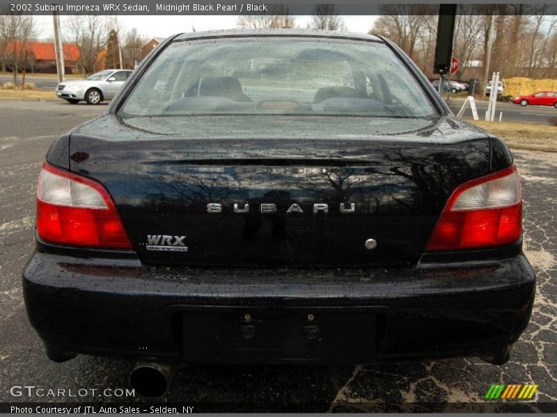 Midnight Black Pearl / Black 2002 Subaru Impreza WRX Sedan