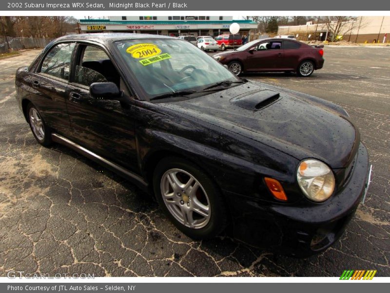 Midnight Black Pearl / Black 2002 Subaru Impreza WRX Sedan