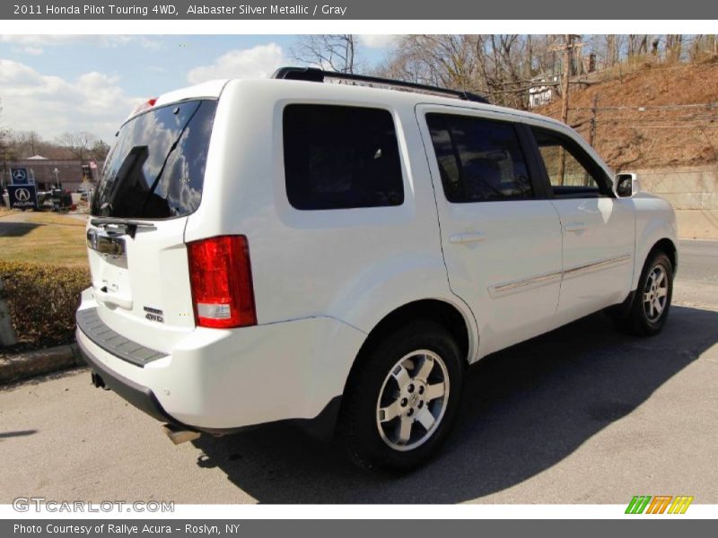 Alabaster Silver Metallic / Gray 2011 Honda Pilot Touring 4WD