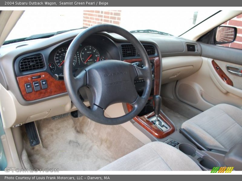 Seamist Green Pearl / Beige 2004 Subaru Outback Wagon