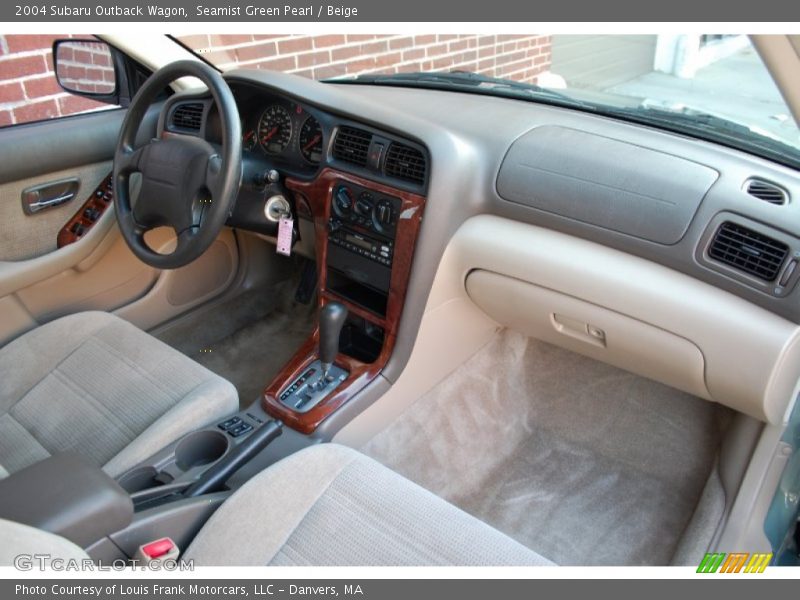 Seamist Green Pearl / Beige 2004 Subaru Outback Wagon