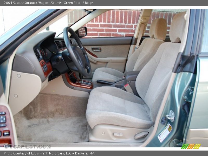 Seamist Green Pearl / Beige 2004 Subaru Outback Wagon