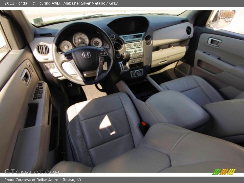 Alabaster Silver Metallic / Gray 2011 Honda Pilot Touring 4WD