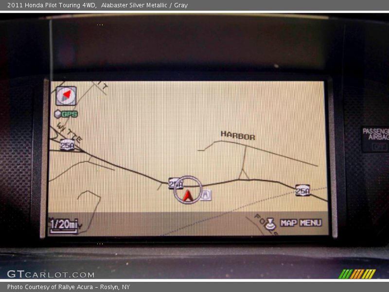 Alabaster Silver Metallic / Gray 2011 Honda Pilot Touring 4WD