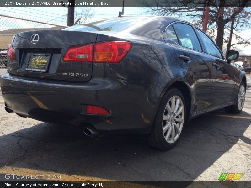 Breakwater Blue Metallic / Black 2007 Lexus IS 250 AWD