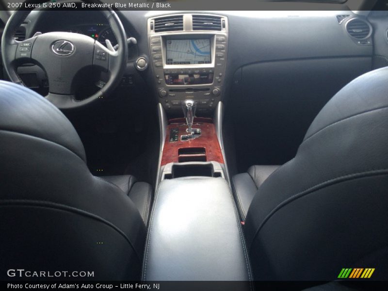Breakwater Blue Metallic / Black 2007 Lexus IS 250 AWD