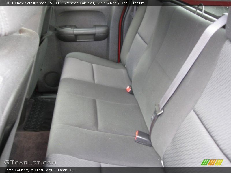 Victory Red / Dark Titanium 2011 Chevrolet Silverado 1500 LS Extended Cab 4x4
