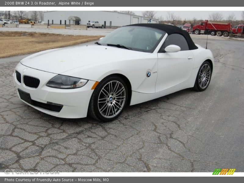 Alpine White / Beige 2008 BMW Z4 3.0i Roadster