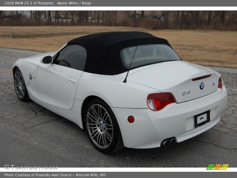 Alpine White / Beige 2008 BMW Z4 3.0i Roadster