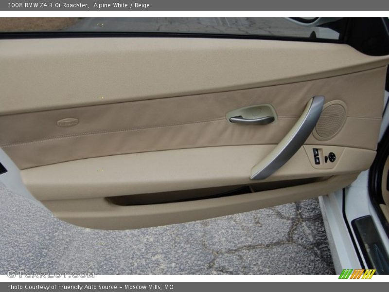 Alpine White / Beige 2008 BMW Z4 3.0i Roadster