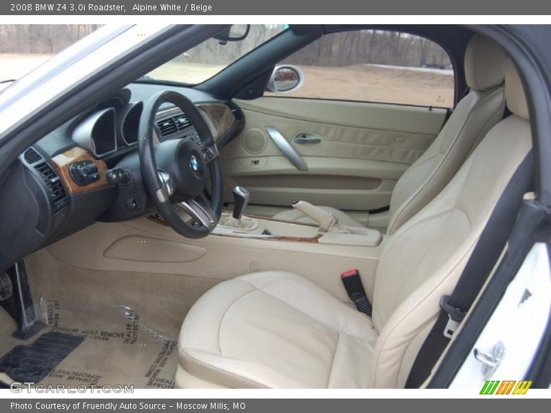Alpine White / Beige 2008 BMW Z4 3.0i Roadster