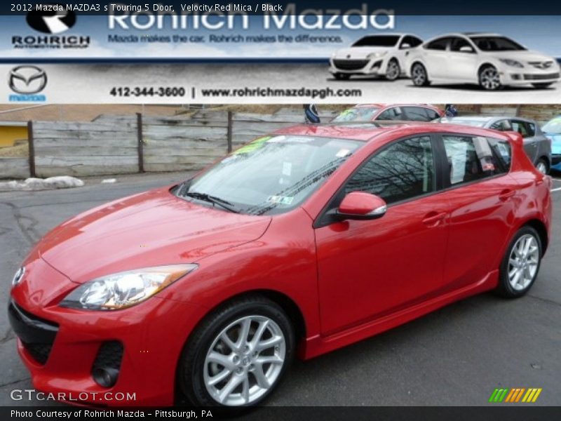 Velocity Red Mica / Black 2012 Mazda MAZDA3 s Touring 5 Door