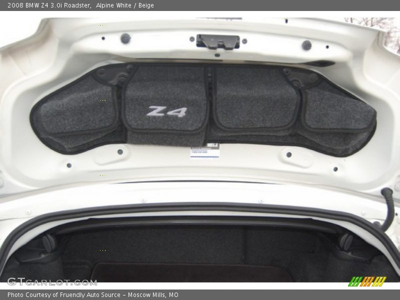 Alpine White / Beige 2008 BMW Z4 3.0i Roadster