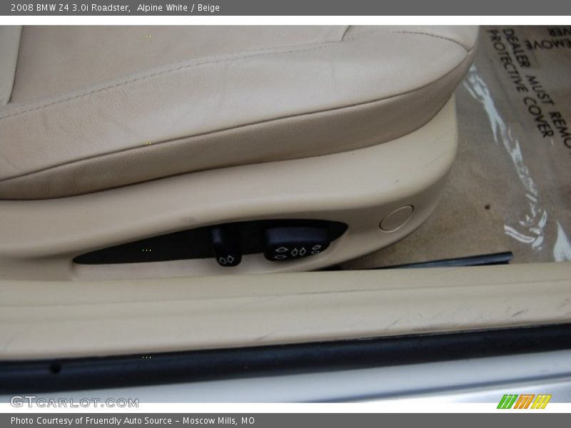 Alpine White / Beige 2008 BMW Z4 3.0i Roadster