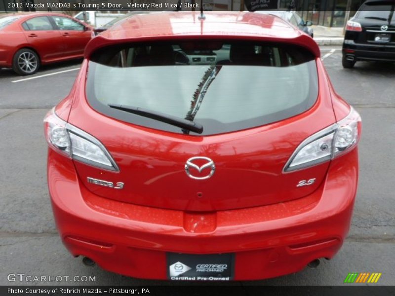 Velocity Red Mica / Black 2012 Mazda MAZDA3 s Touring 5 Door