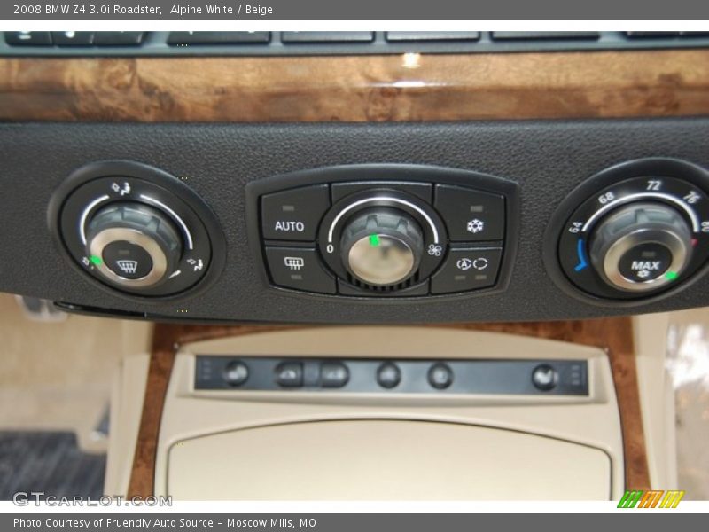 Controls of 2008 Z4 3.0i Roadster