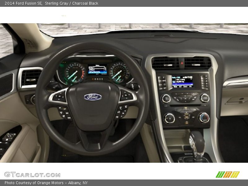 Sterling Gray / Charcoal Black 2014 Ford Fusion SE