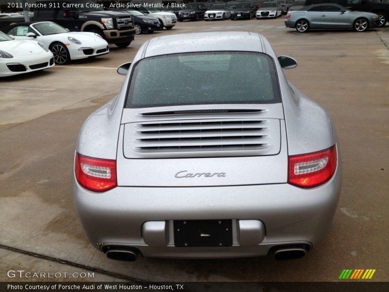 Arctic Silver Metallic / Black 2011 Porsche 911 Carrera Coupe