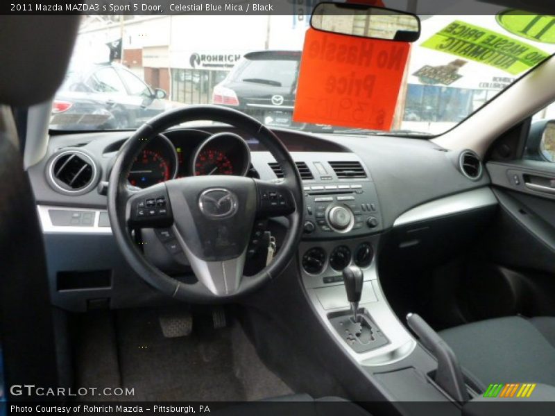 Celestial Blue Mica / Black 2011 Mazda MAZDA3 s Sport 5 Door