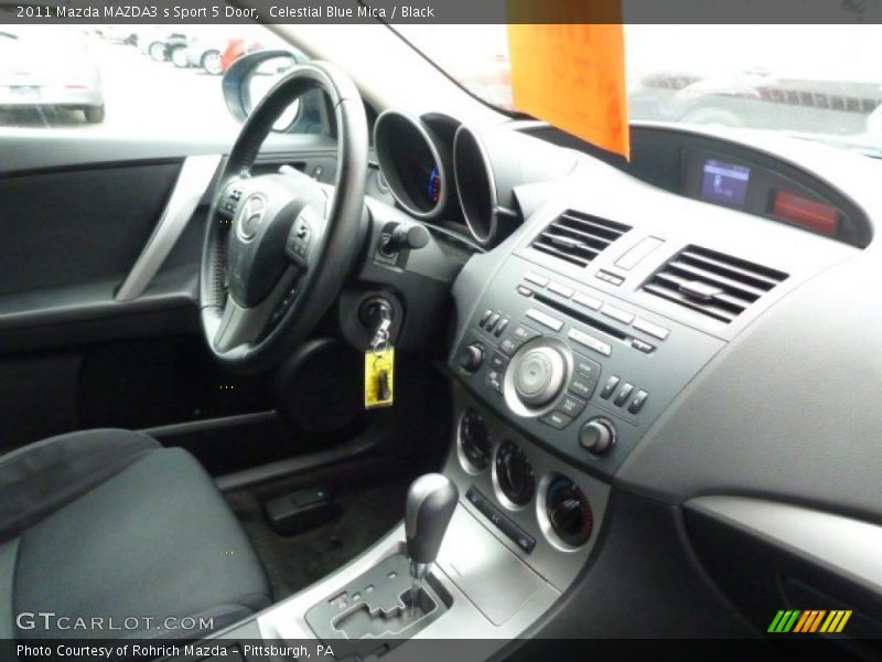 Celestial Blue Mica / Black 2011 Mazda MAZDA3 s Sport 5 Door
