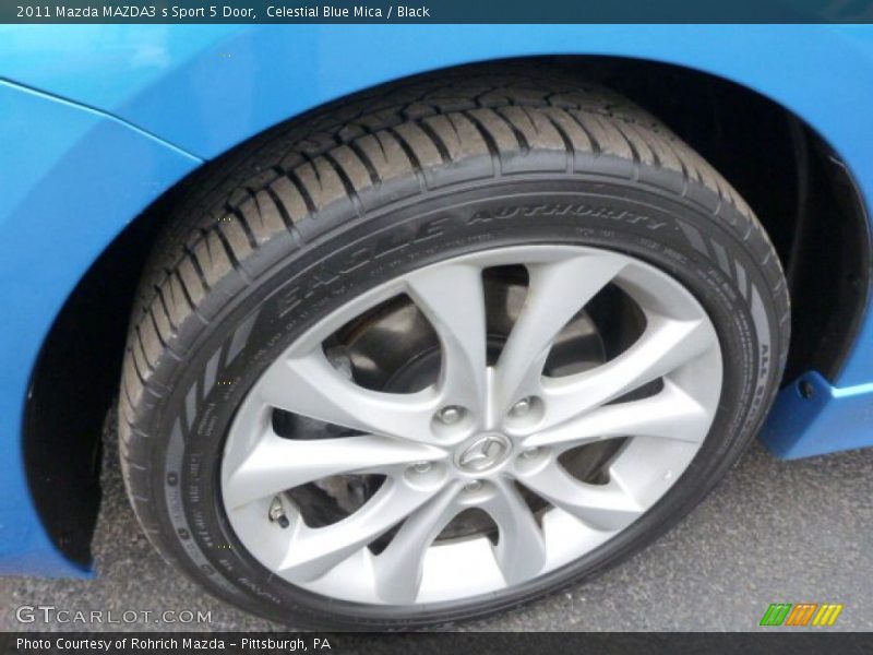 Celestial Blue Mica / Black 2011 Mazda MAZDA3 s Sport 5 Door