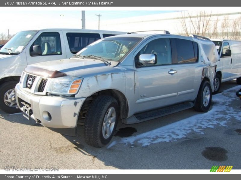 Silver Lightning / Steel/Titanium 2007 Nissan Armada SE 4x4