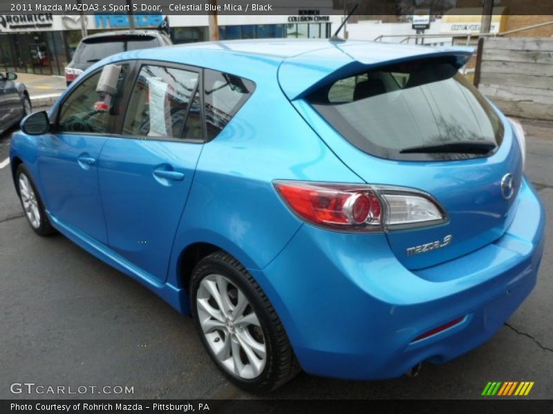 Celestial Blue Mica / Black 2011 Mazda MAZDA3 s Sport 5 Door