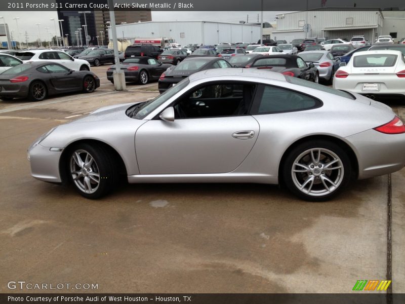 Arctic Silver Metallic / Black 2011 Porsche 911 Carrera Coupe