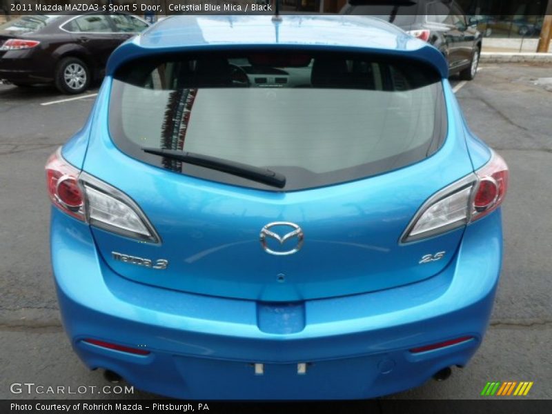 Celestial Blue Mica / Black 2011 Mazda MAZDA3 s Sport 5 Door