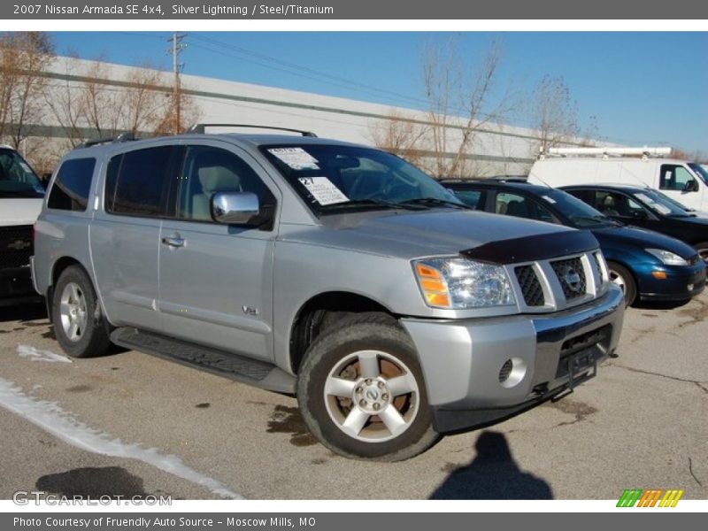 Silver Lightning / Steel/Titanium 2007 Nissan Armada SE 4x4