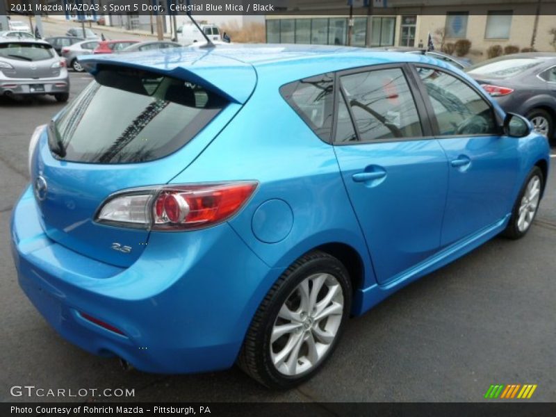 Celestial Blue Mica / Black 2011 Mazda MAZDA3 s Sport 5 Door