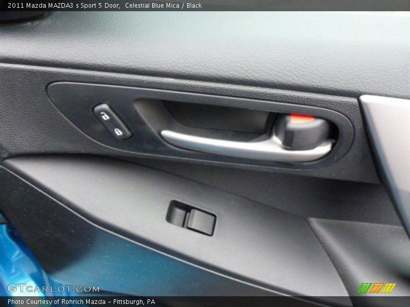 Celestial Blue Mica / Black 2011 Mazda MAZDA3 s Sport 5 Door